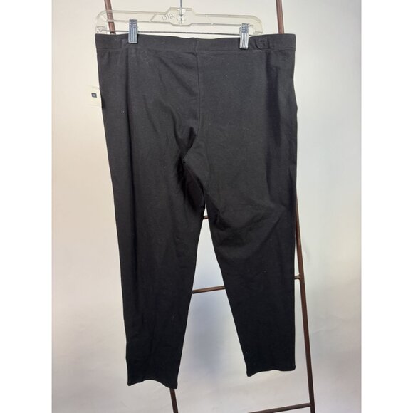 GapBody Womens Black Stretch Leggings L Cotton & Spandex Made In Guatemala - Picture 2 of 13